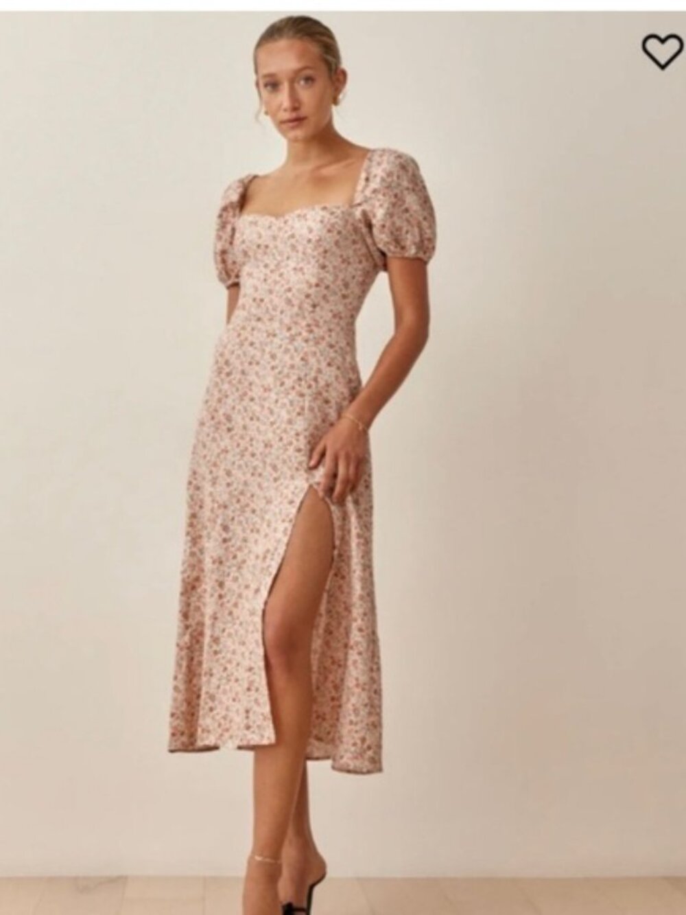 Reformation Denver Linen dress in Fairy